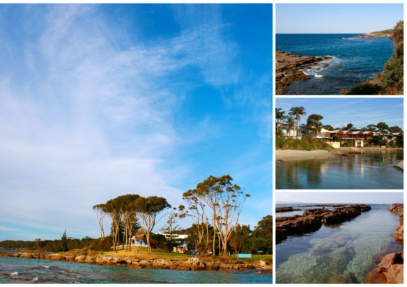 the beach, rockpool, creek and national park